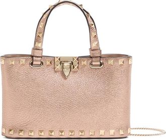 Valentino Garavani mini Rockstud tote bag - Brown