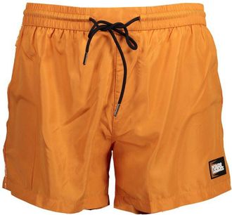 Karl Lagerfeld Oranje Polyester Heren Zwembroek