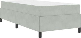 vidaXL Estructura De Cama Gris Claro, Gris Y Blanco 90 X 190 Cm Vidaxl