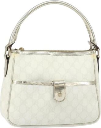 Gucci Pre-owned Shoulder Bags, female, White, Size: ONE SIZE Pre-owned Vintage Shoulder Bag