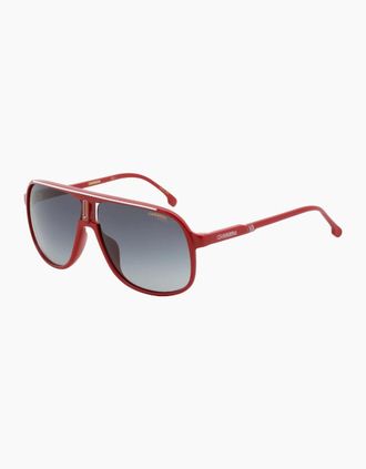 Carrera Mens Carrera Red Framed Dark Grey Shaded Lens Sunglasses - Size: ONE size