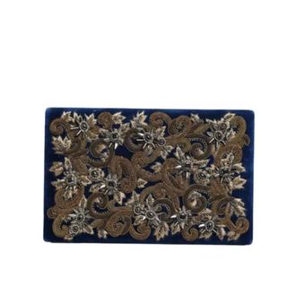 Dolce & Gabbana Pre-owned Fabric clutches - Dames - Pre-owned - Blauw - Maat: ONE Size Katoen