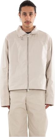 Heliot Emil Igneous Zipped Jacket St 18 - Heren - Zomerjassen - Beige - S - Jassen
