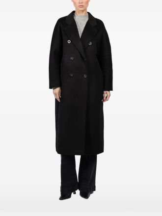 Lara Lara double-breasted coat - Zwart
