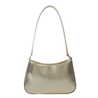 Generic Women Shoulder Bag PU Leather Shoulder Underarm Bag Fashion Handbags Shopping Bag Casual Armpit Bag (Gold)