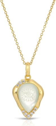 Joy Dravecky Jewelry Womens Solis Seeing Eye Necklace In Gold