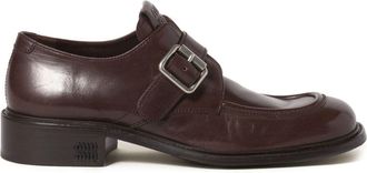 Miu Miu Buckled Loafers - Womens - Buffalo Leather/Calf Leather