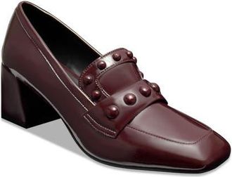 Aerosoles Izell Square Toe Pump in Merlot Crinkle Patent at Nordstrom, Size 9.5