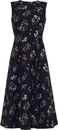 Adam Lippes Eloise midi-jurk - Zwart