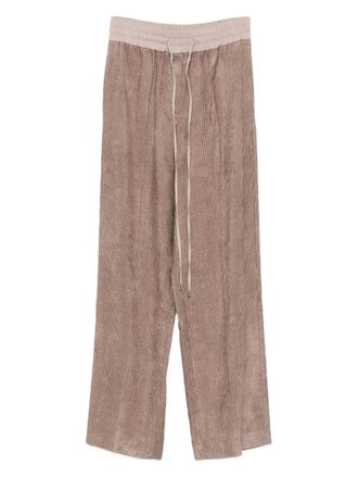 Alysi corduroy track pants - women - Fabric - 42 - Brown