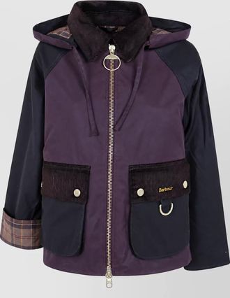 Barbour carville wax single breasted coat