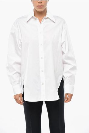 Isabel Marant Popeline FABRIZA Shirt with Embroidered Logo size 38