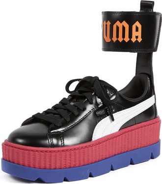 Puma Puma Fenty By Rihanna x Ankle Strap Mid Black Lace Up Womens Trainers 366264 01