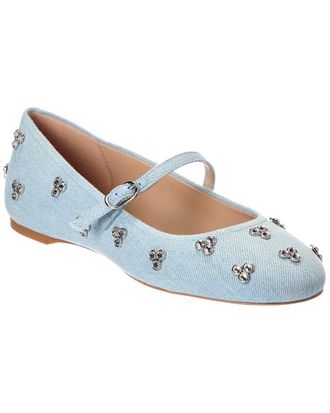 Stuart Weitzman Tammy Denim Mary Jane Ballet Flat