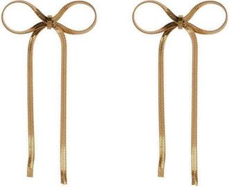 Club Manhattan oorbellen Bow Tie goudkleurig