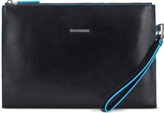Piquadro leather clutch bag - Black