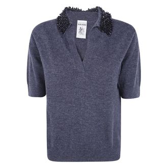 Semicouture V-neck Knitwear - Knitwear - Mujer - Gris - M