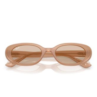 Ray-Ban Zonnebril - Dames - Zonnebrillen - Beige - 53 MM - Accessoires