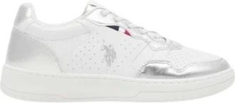 U.S.Polo Association Sportieve Witte Rubberen Zool Sneakers - Dames - Sneakers - Wit - 39 EU - Schoenen