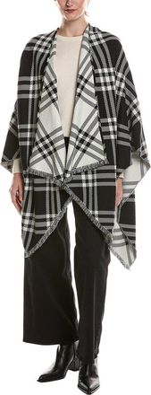 Burberry Check Silk, Wool, & Cashmere-Blend Cape