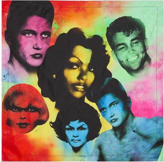 Versace Foulard Printed Silk Twill Scarf - Multicoloured 1 - One Size