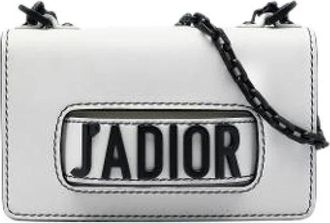 Dior Pre-owned JAdior Chain Flap Bag - Dames - Vintage Schoudertas - Wit - ONE Size - Leer - Vintage