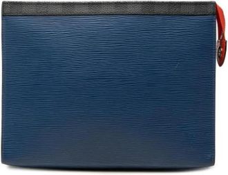 Louis Vuitton Pre-owned Epi Clutch - Dames - Vintage Clutch - Blauw - ONE Size - Leer - Vintage