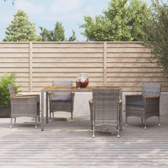 vidaXL Furniture Limited - Set Comedor De Jard&iacute;n 5 Piezas Con Cojines