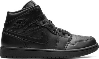 Nike Jordan Air Jordan 1 Mid Triple Black sneakers - unisex - Leather - 10.5