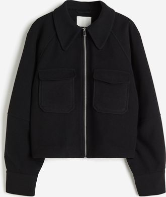 H&M Jacke mit Brusttaschen - Schwarz