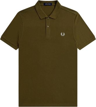 Fred Perry Klassiek poloshirt - Heren - Polos - Groen - S - Katoen - Tops