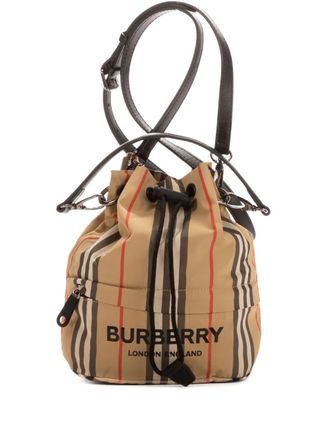 Burberry 2000s monogram bucket bag - Neutrals