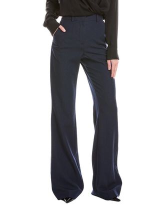 Balmain High Waist Flare Wool Pant