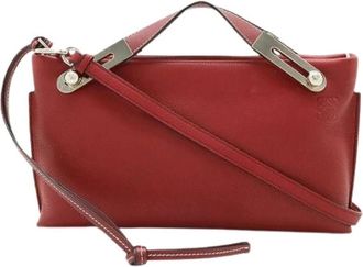 Loewe Pre-owned Borsa a mano piccola in pelle Anagram Missy - - Pre-owned - Donna - Rosso - ONE SIZE