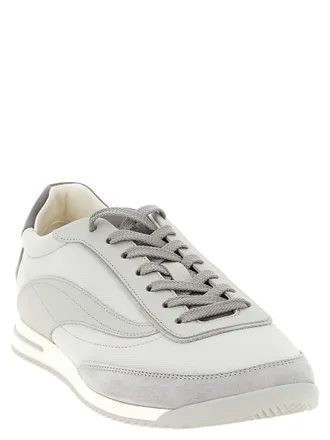 Brunello Cucinelli Techno and Nubuck Sneakers - Gray