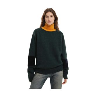 1989 STUDIO Groene Sweater Maglia Girocollo - Dames - Coltruien - Groen - S - Truien & Vesten