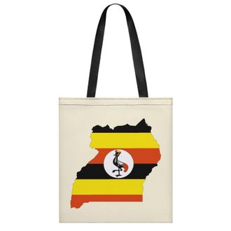 Generic Uganda Map Flag Womens Tote Casual Shopping Bag Lightweight Shoulder Bags Hobos Handbag for Work Travel Daily 35x40cm