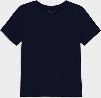 Contemporaine Womens Flowy crew-neck T-shirt