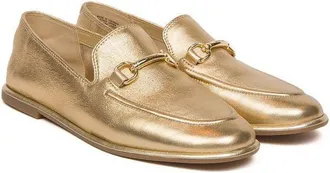 Michael Kors Womens Loafers Pale Gold Footwear