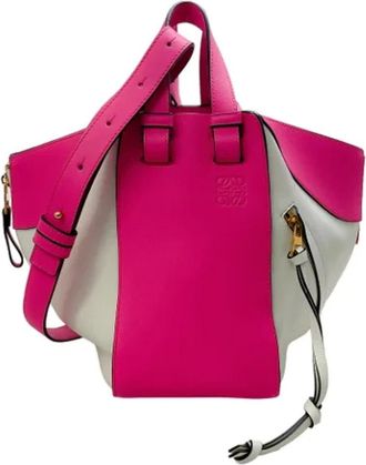 Loewe Pre-owned Handbags, female, Pink, Size: ONE SIZE Pre-owned Leather handbags
