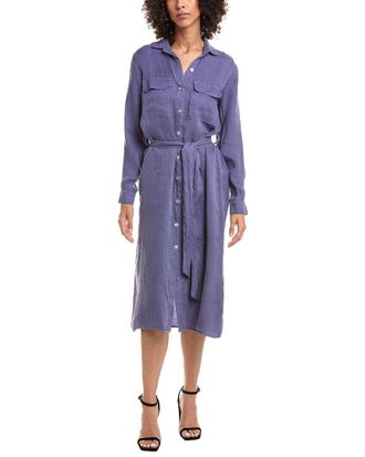 Bella Dahl Patch Pocket Midi Shirt Dress