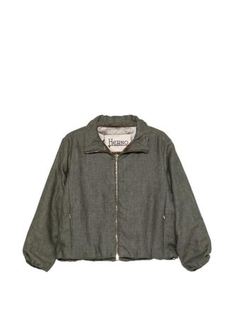 Herno Green Solid Loose Jacket