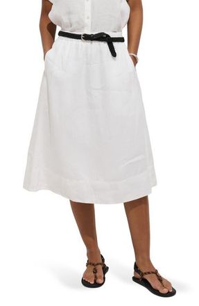 Alex Mill Maddie Linen Skirt in White at Nordstrom, Size X-Large
