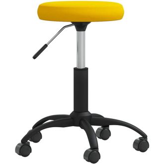 vidaXL Silla De Comedor De Terciopelo Amarillo Mostaza Vidaxl