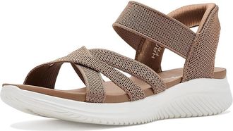 Skechers Ultra Flex 3.0 Sandal - Forever Better Hands Free Slip-Ins Womens Sandals Mocha : 5.5 B - Medium, Synthetic
