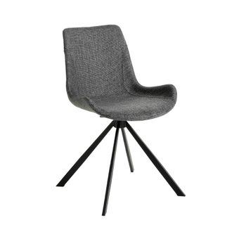 Angel Cerd&aacute; Silla giratoria tela gris oscuro