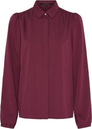 BTF-CPH Camicia elegante in misto bamb&ugrave; - - Blouses & Shirts - Donna - Marrone - XS