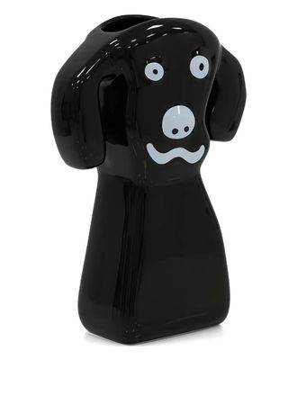 QEEBOO dog-shaped vase (32cm x 25cm) - unisex - ceramic - One Size - Black