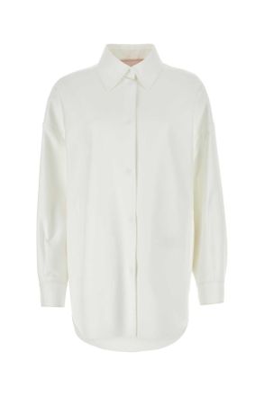 Valentino Garavani White Cotton Blend Oversize Shirt