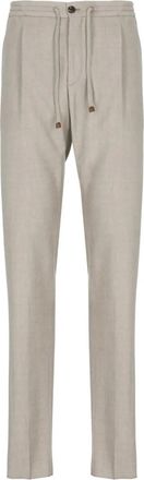 Incotex drawstring-waist trousers - Neutrals